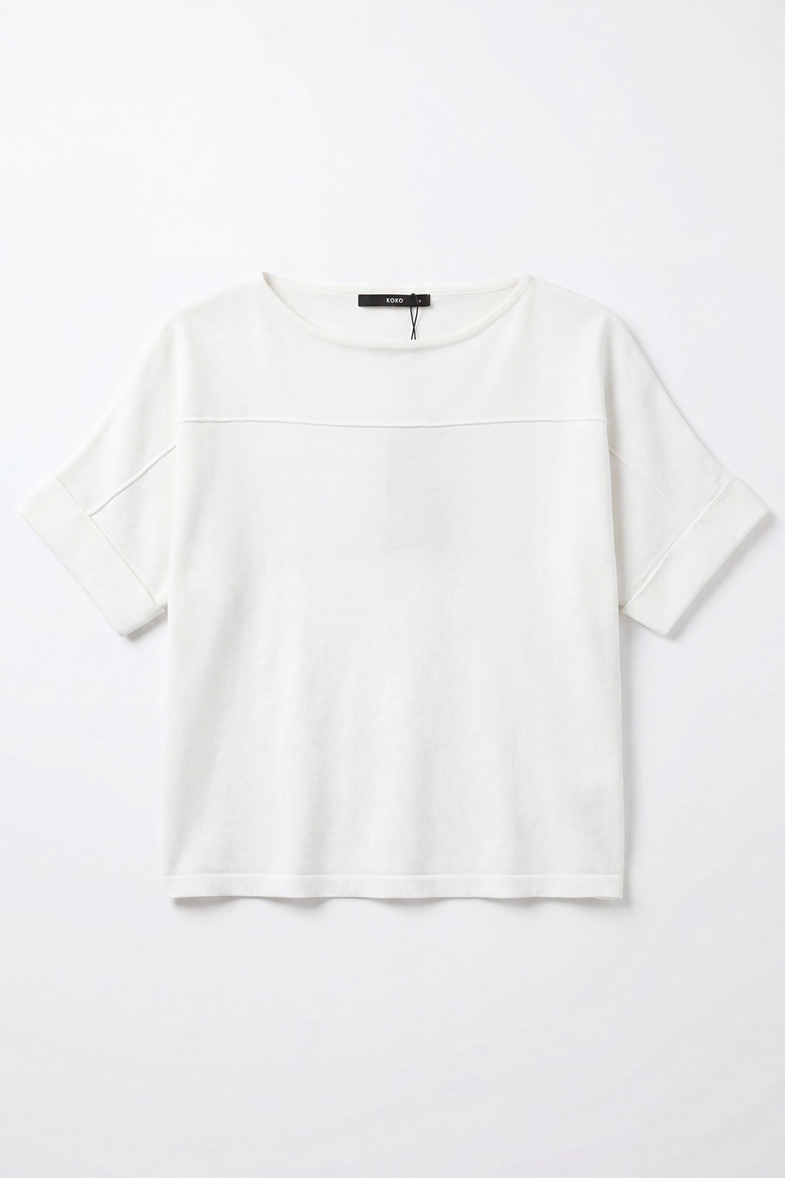 KOKO Neo Mesh Relaxed Fit Top – White