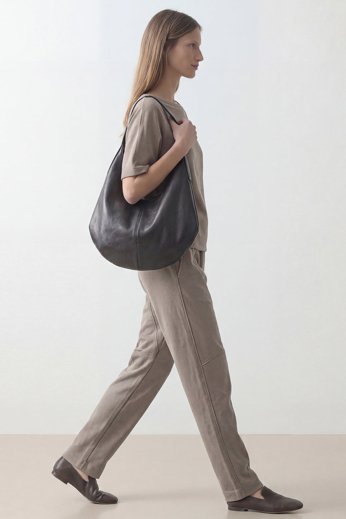 KOKO Modal Relaxed Boat Neck Top – clay