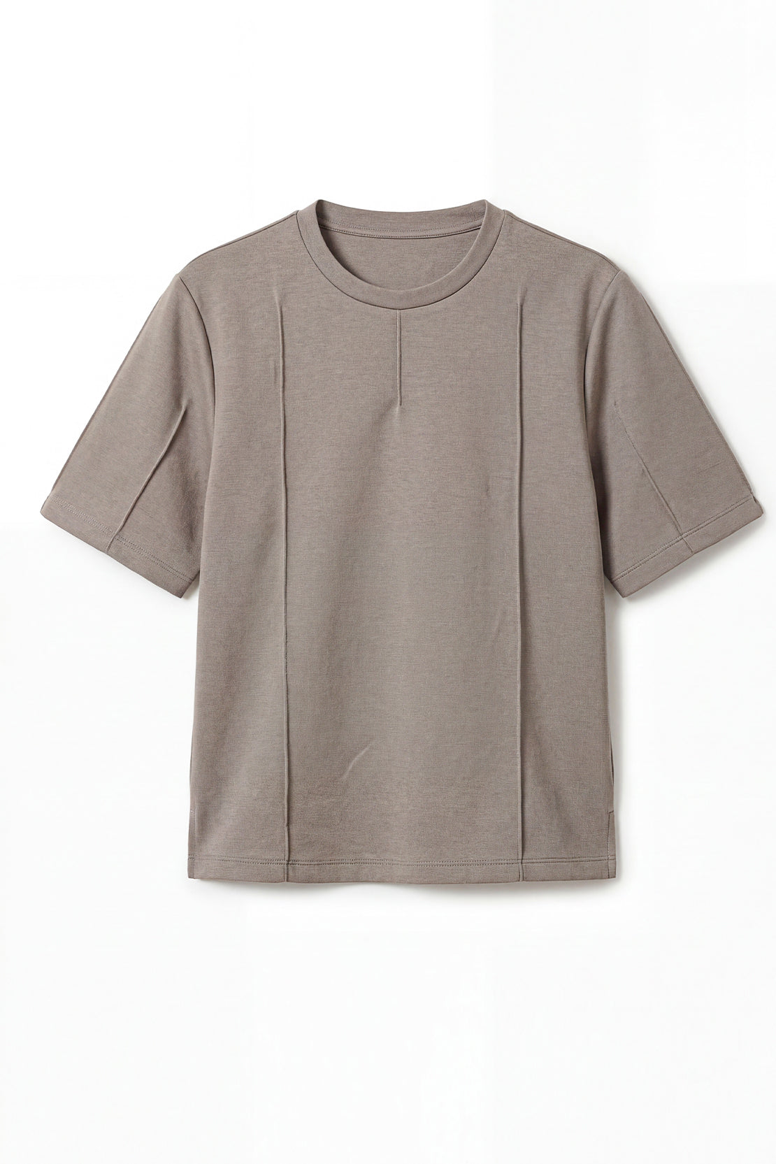 KOKO Modal Seam Detail Round Neck Top – Clay
