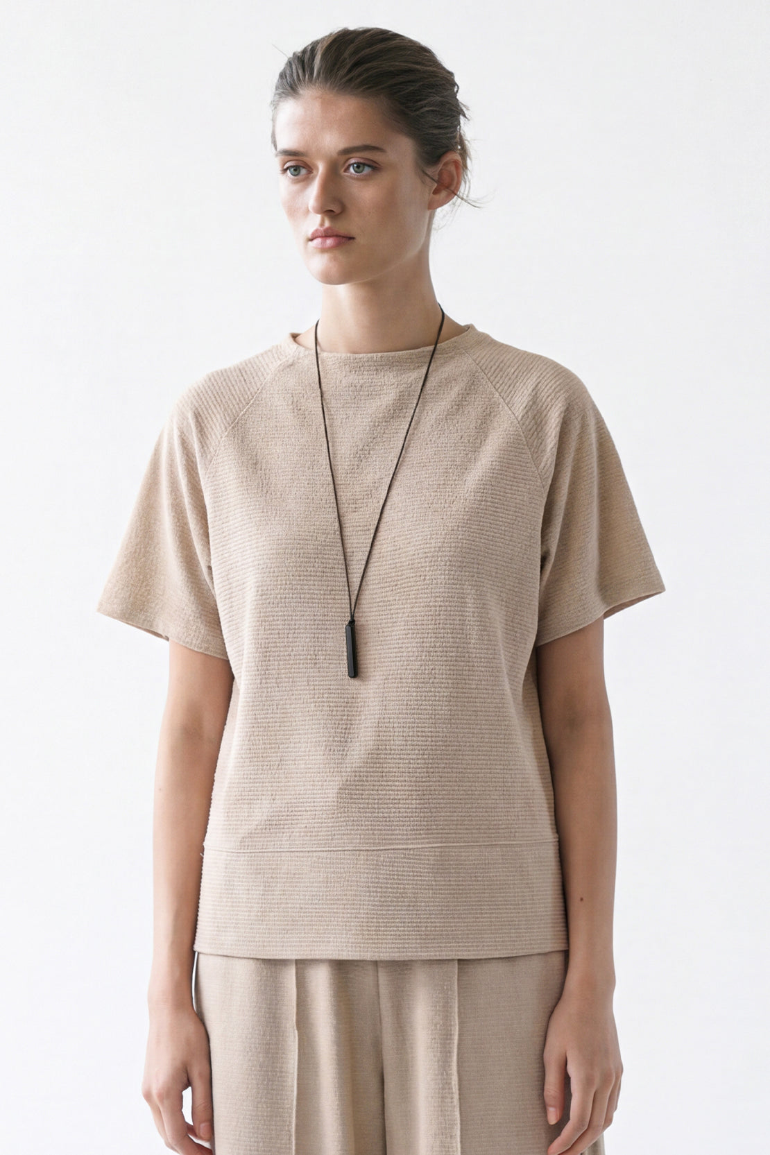 KOKO Textured Knitted Top – Coffee, Black & Clay