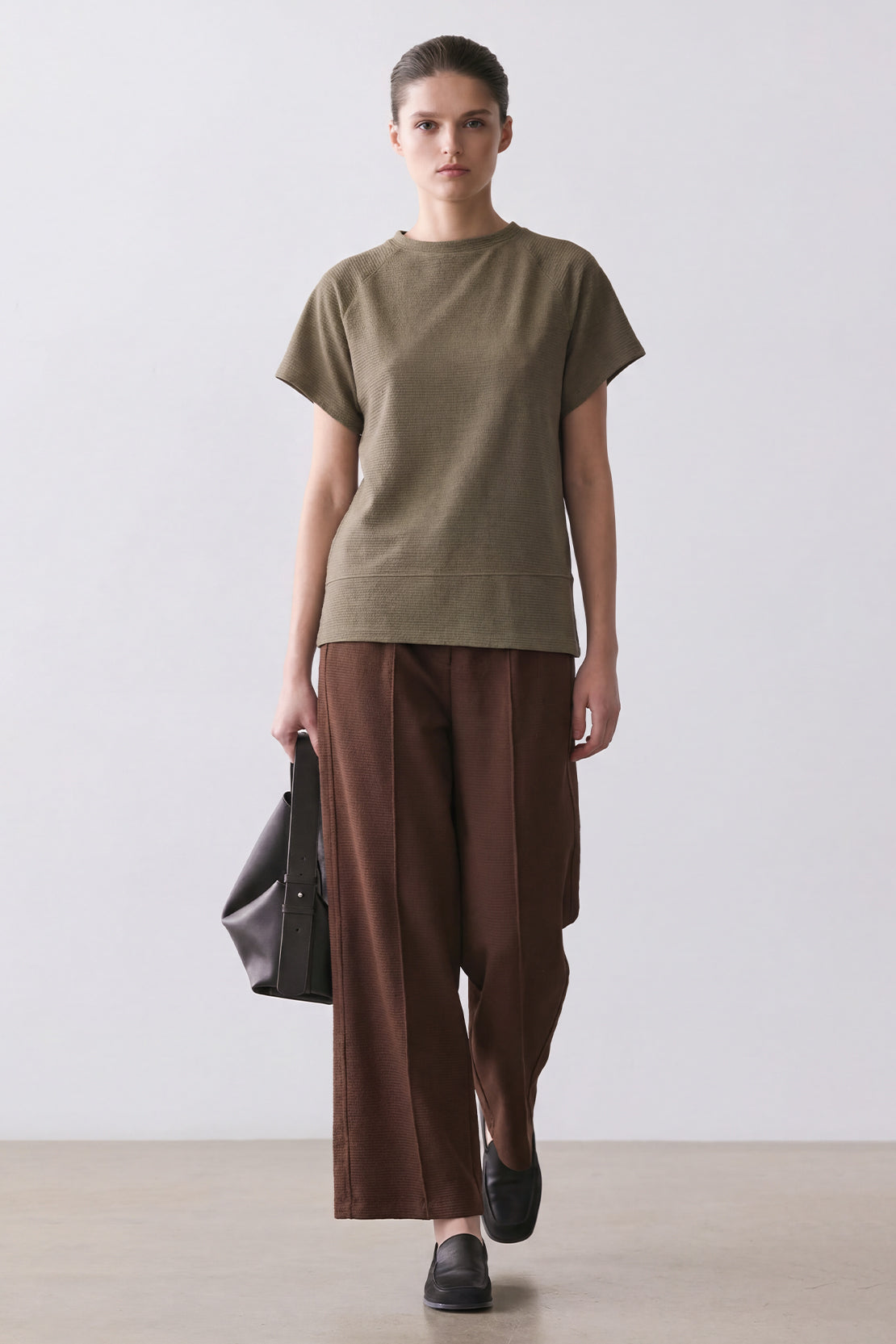 KOKO Textured Knitted Top – Clay