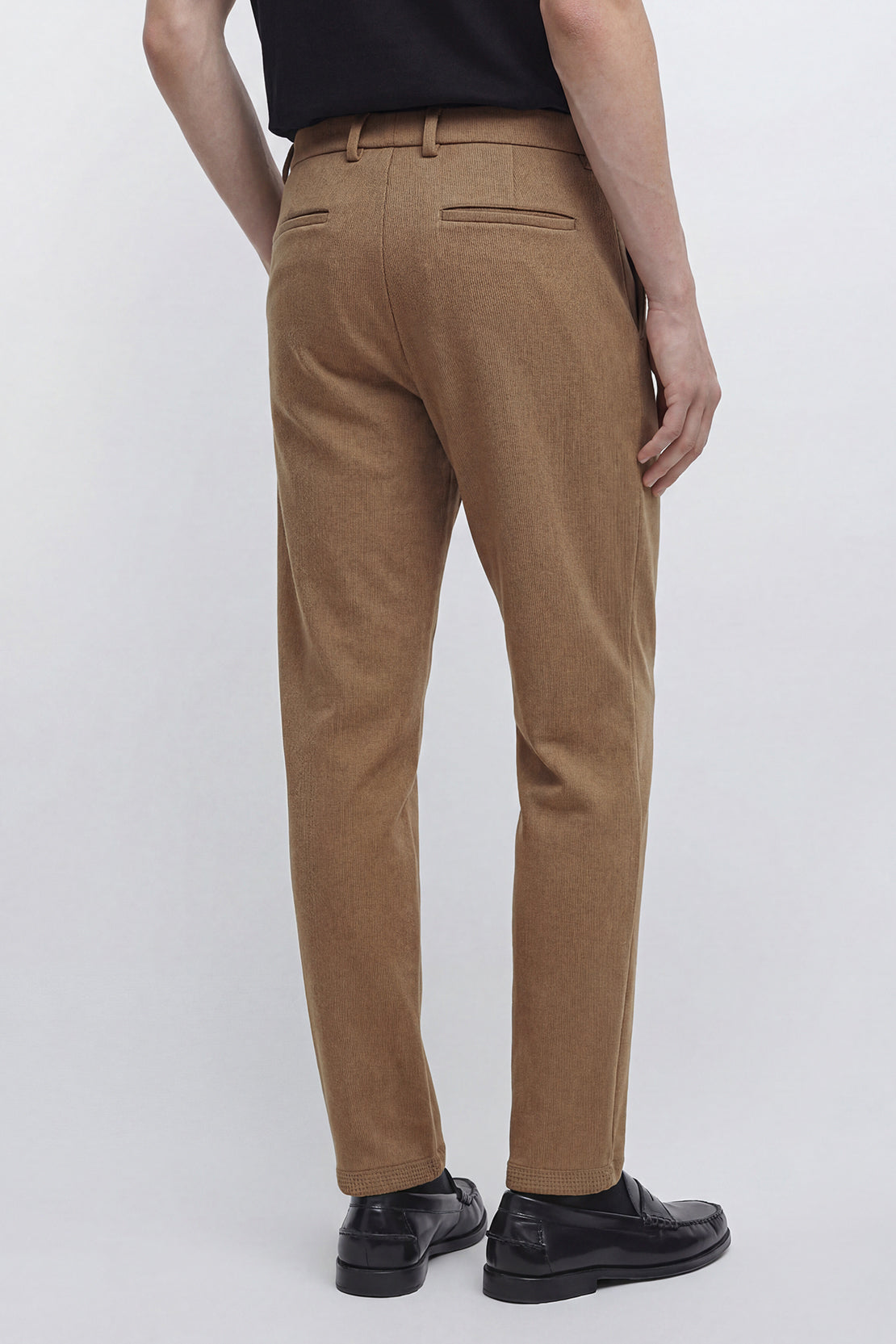 KOKO Waffle Tapered Pants – Light Brown