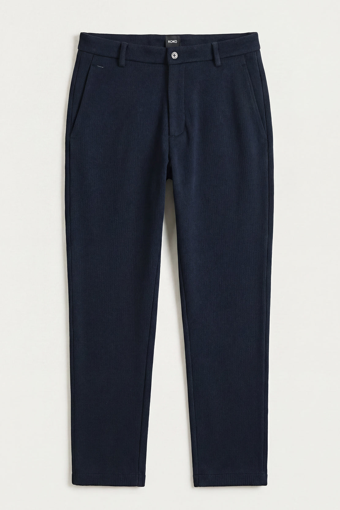 KOKO Waffle Tapered Pants – Navy Blue