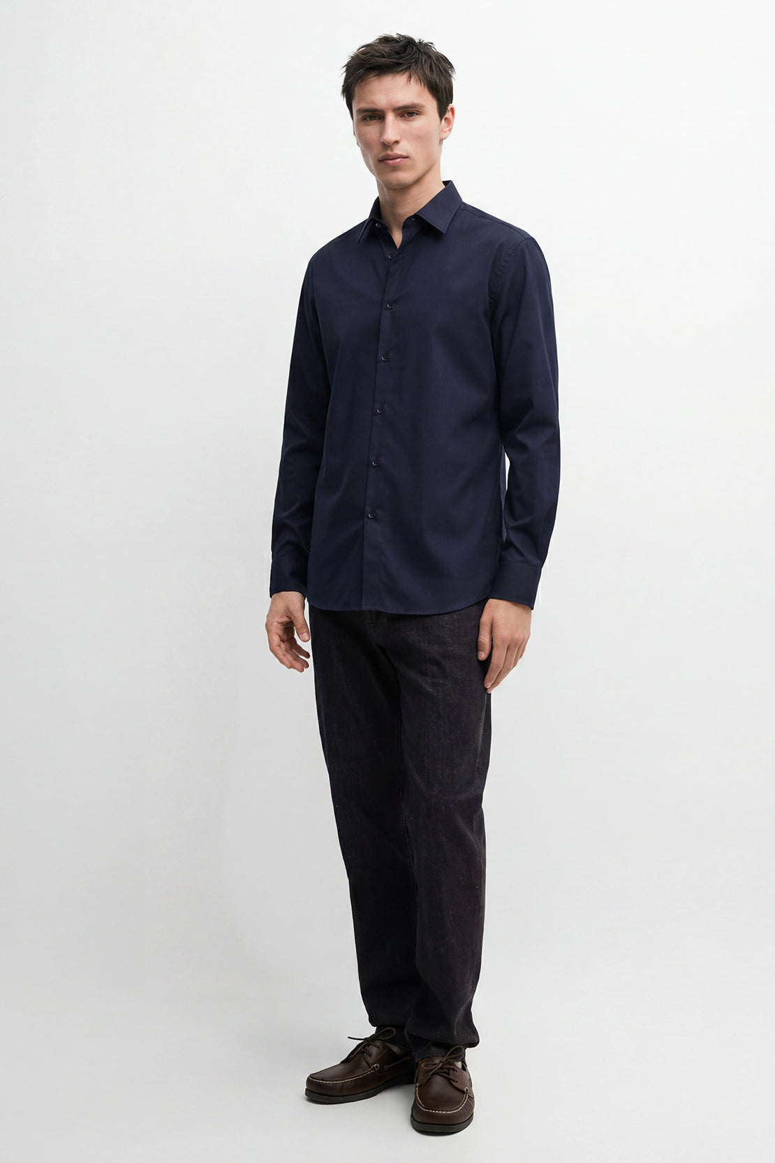 KOKO Pure Ease Button Down Shirt – Navy