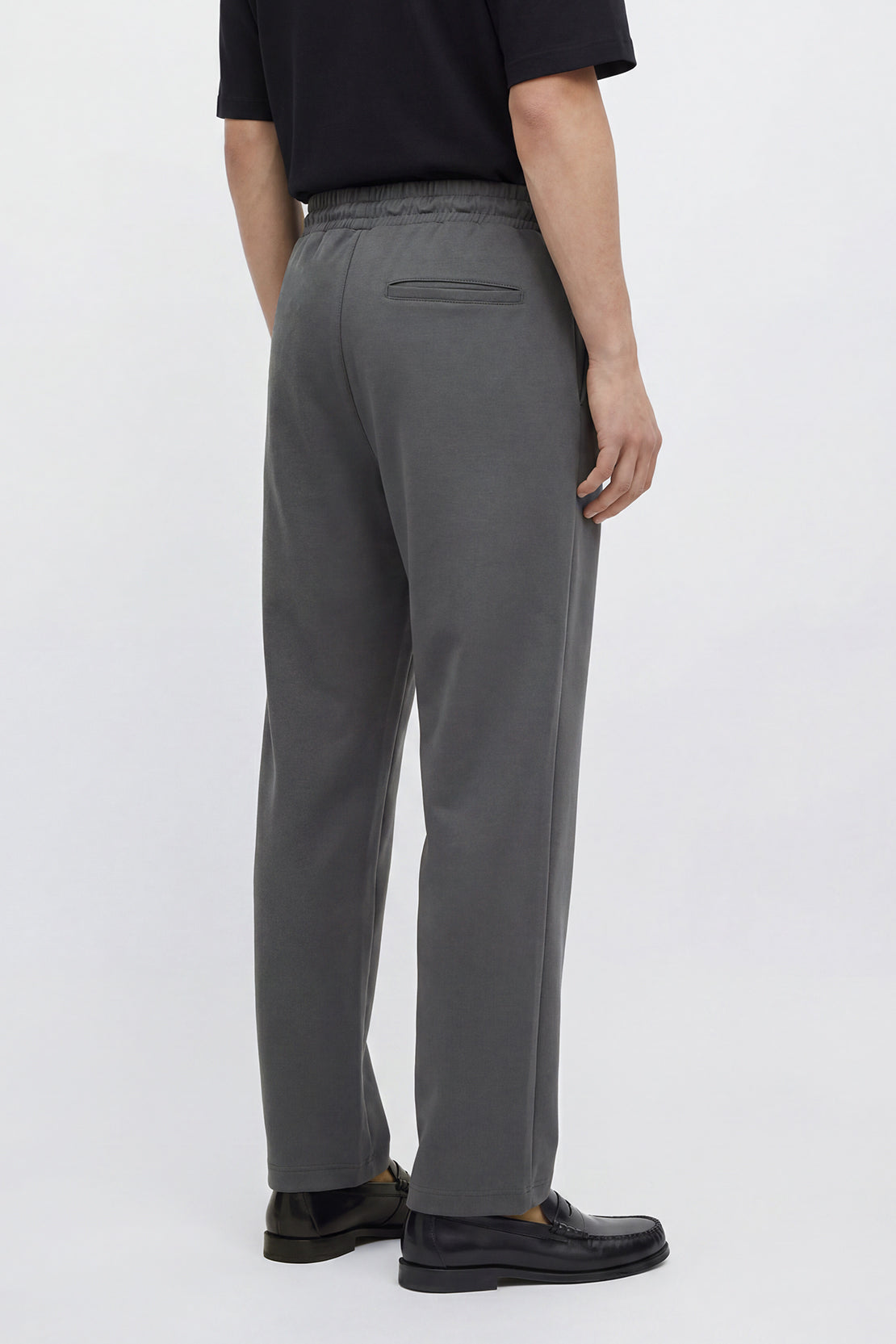 KOKO Modal Relaxed Straight Fit Trouser – Grey