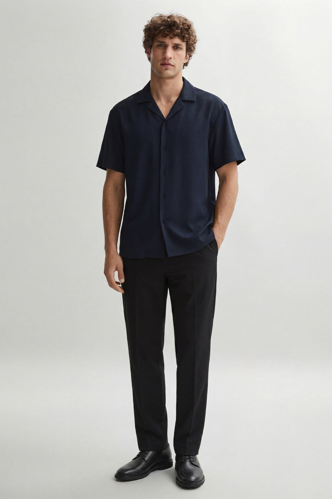 KOKO Pure Ease Classic Button-Down Shirt– Navy