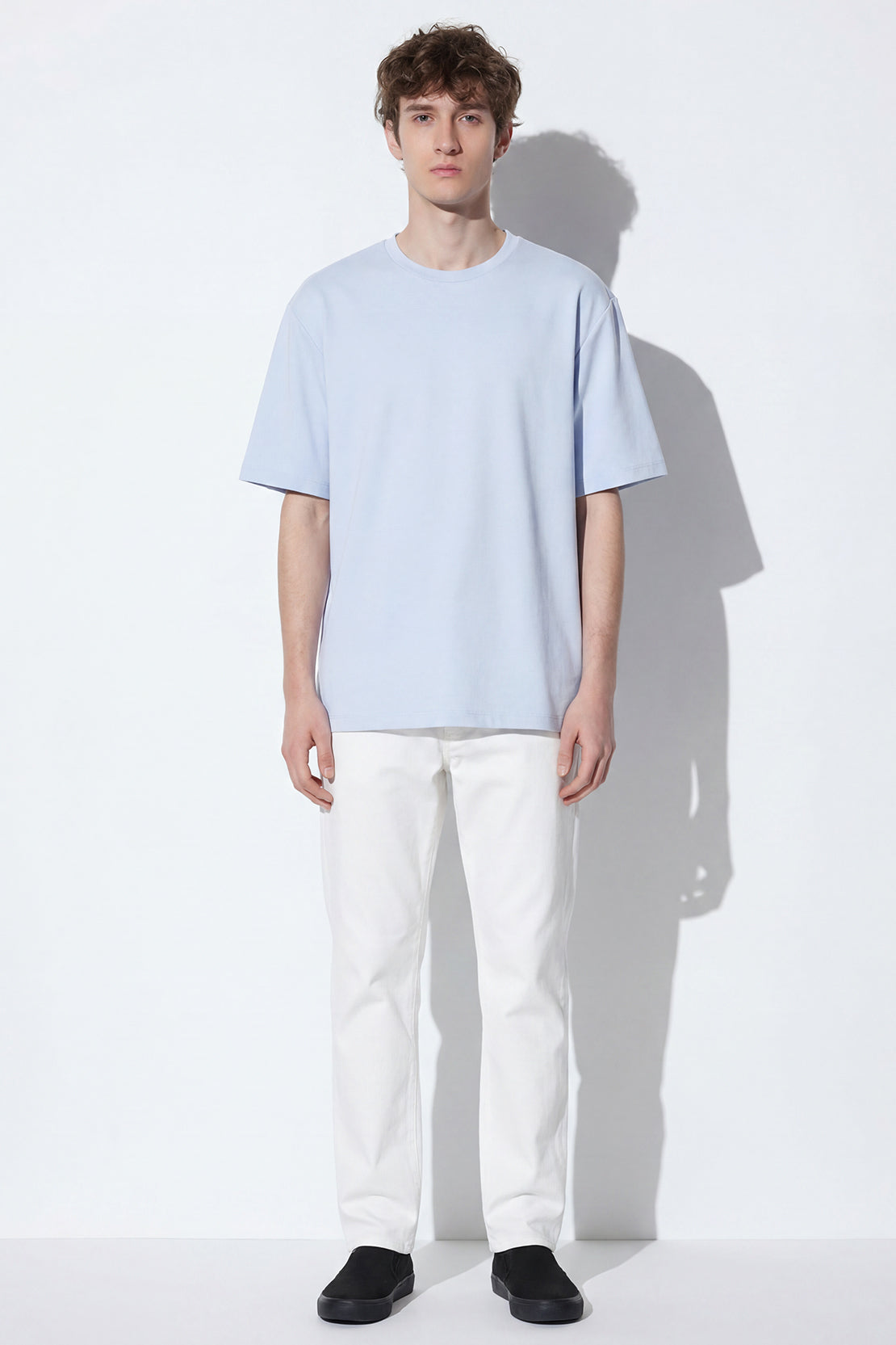 KOKO Sheen Modal Crew Neck T-Shirt – Light Blue
