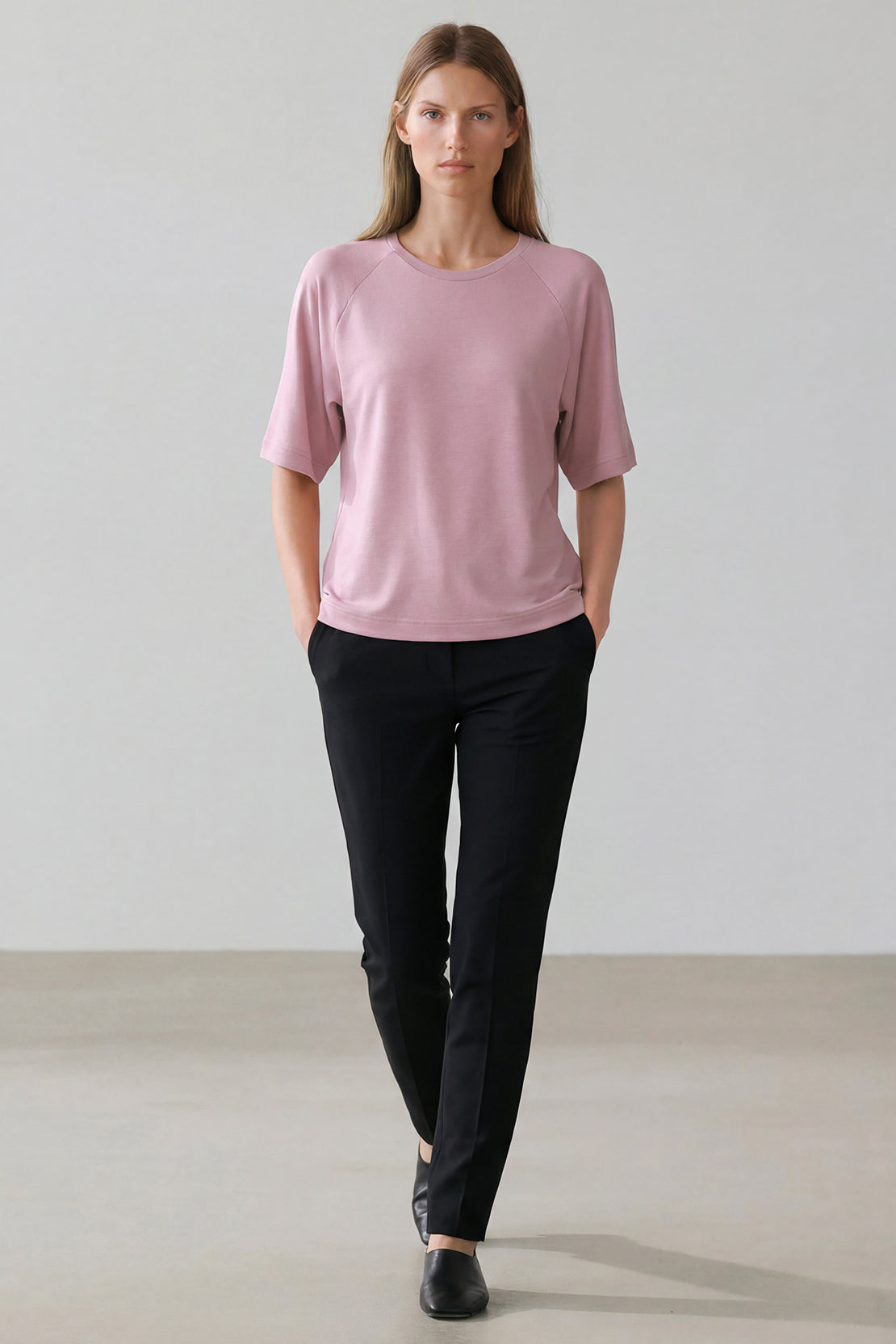 KOKO Modal Blend Relaxed Fit Top – Pink
