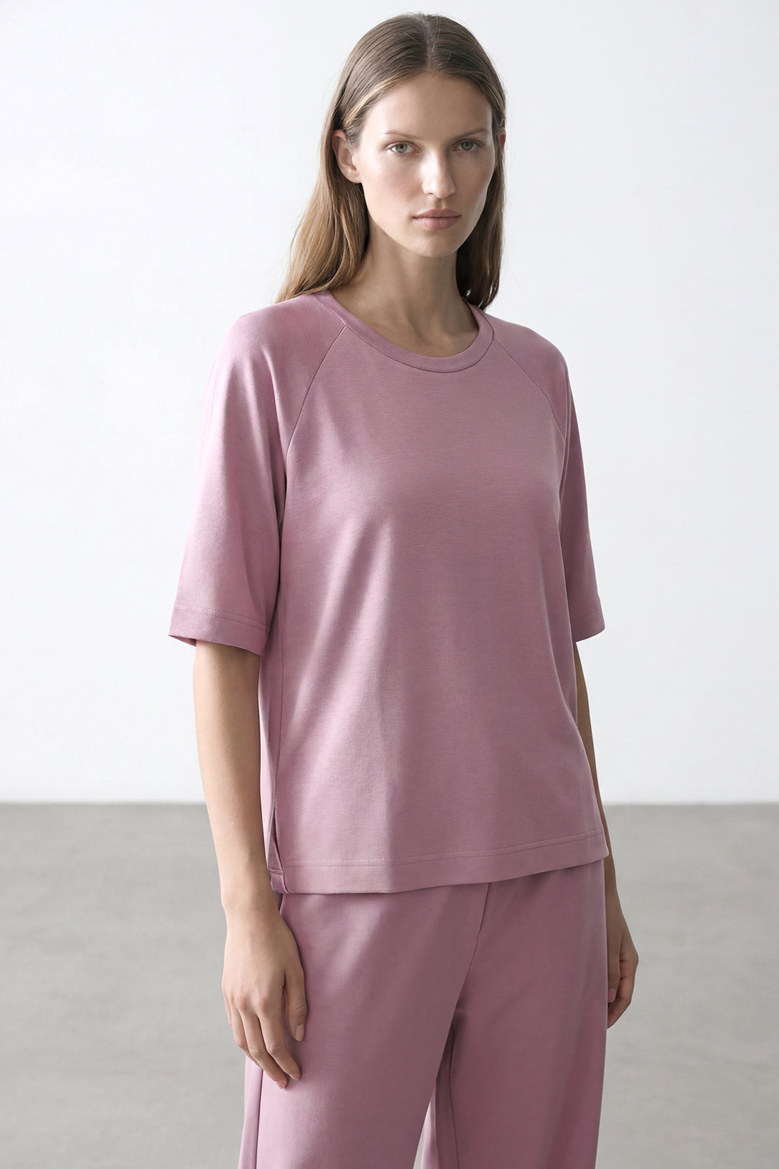 KOKO Modal Blend Relaxed Fit Top – Pink