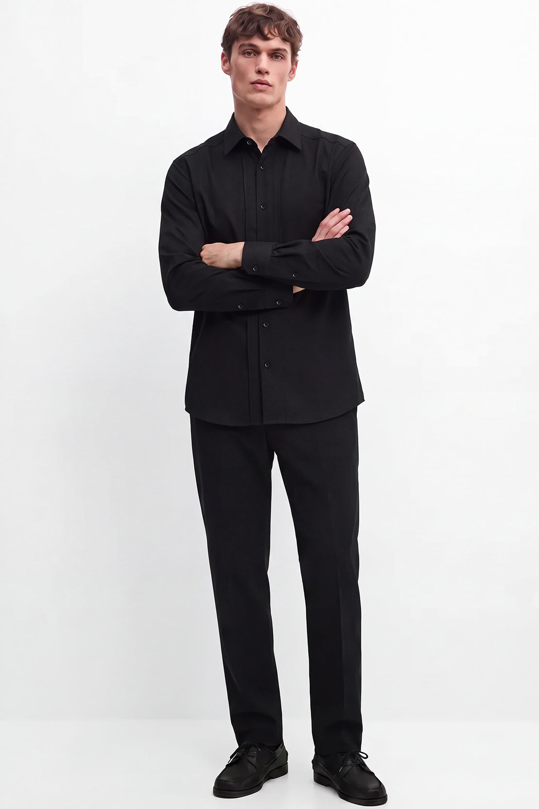 KOKO Smooth Cotton Shirt – Black