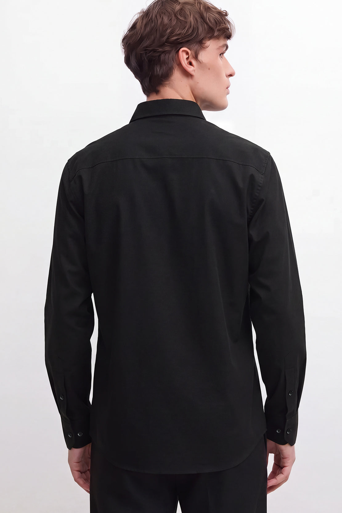 KOKO Smooth Cotton Shirt – Black