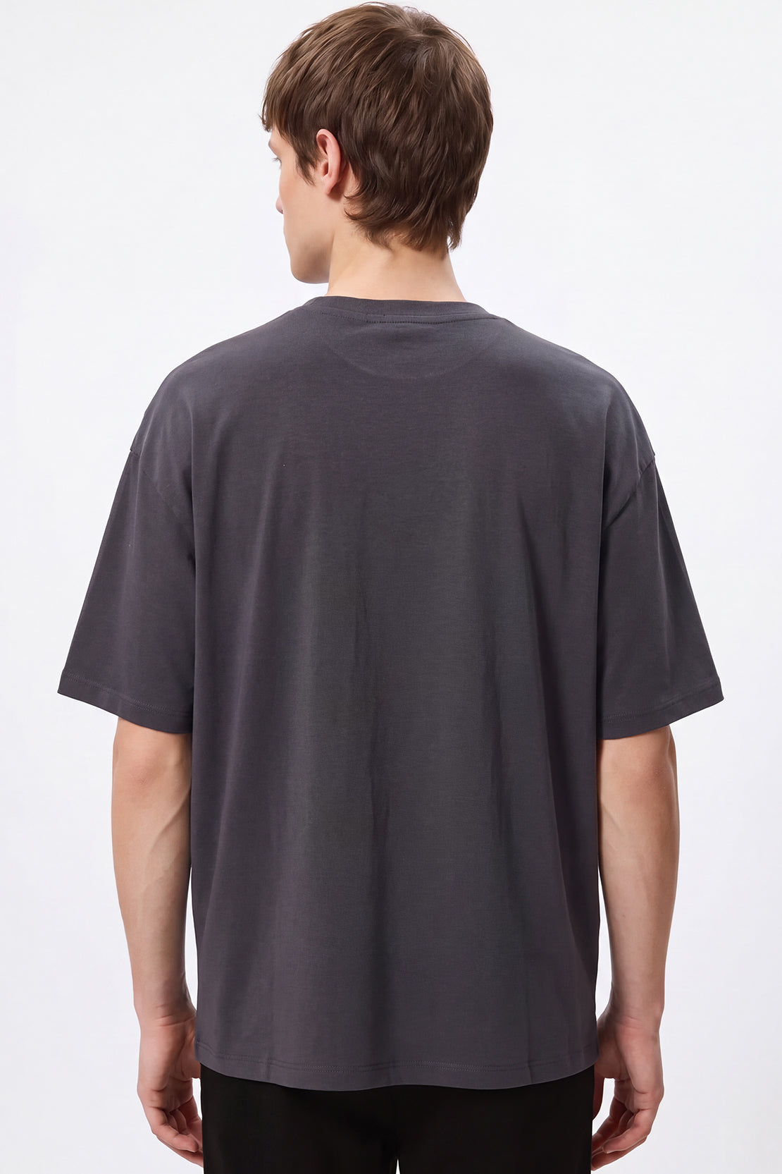 KOKO Cotton Drop Shoulder T-Shirt – Grey