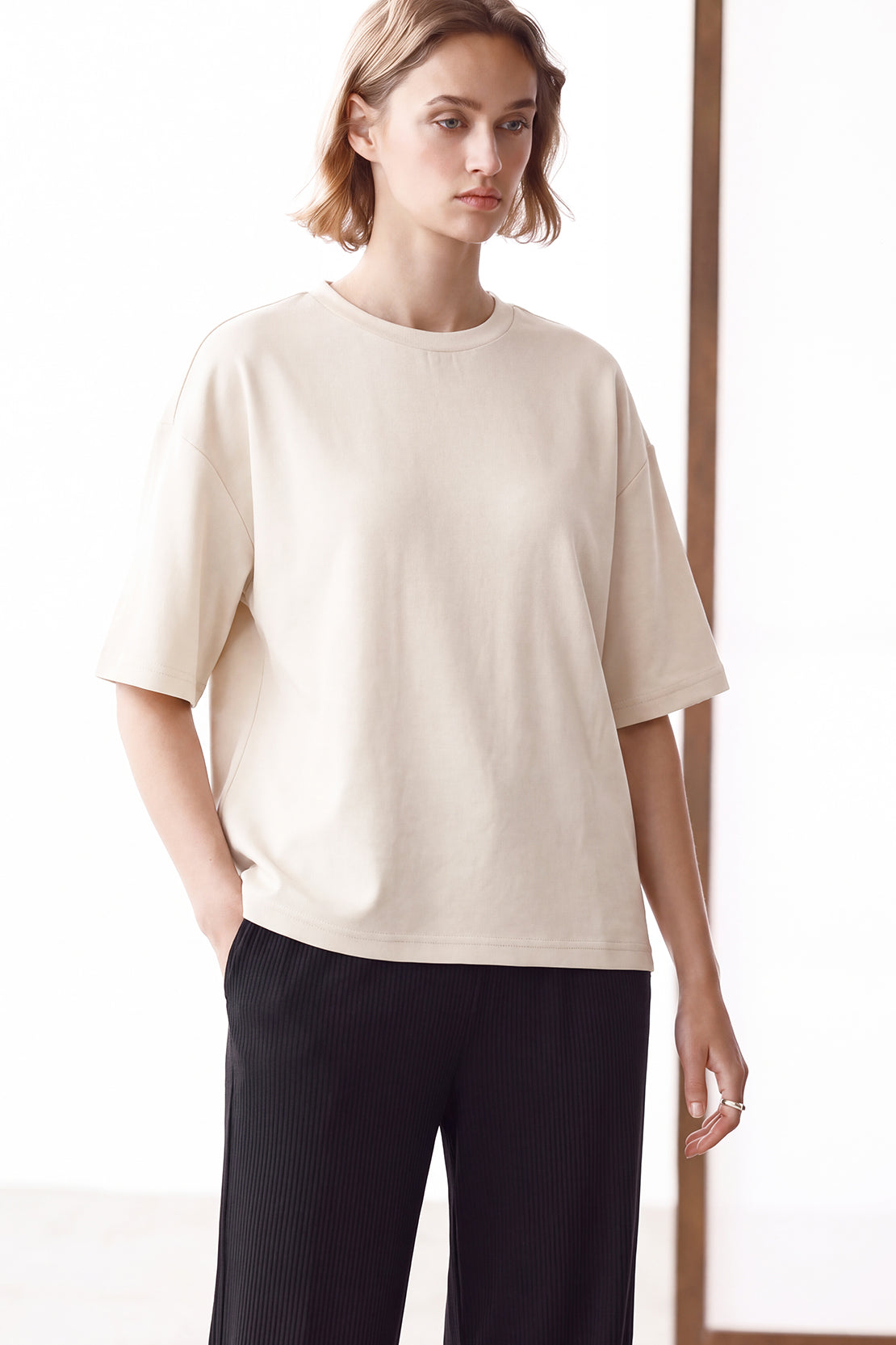 KOKO Modal Relaxed Fit T-Shirt – White