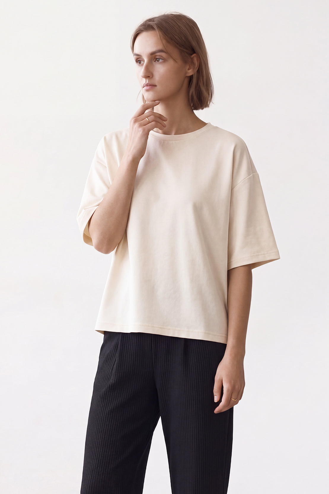 KOKO Modal Relaxed Fit T-Shirt – White