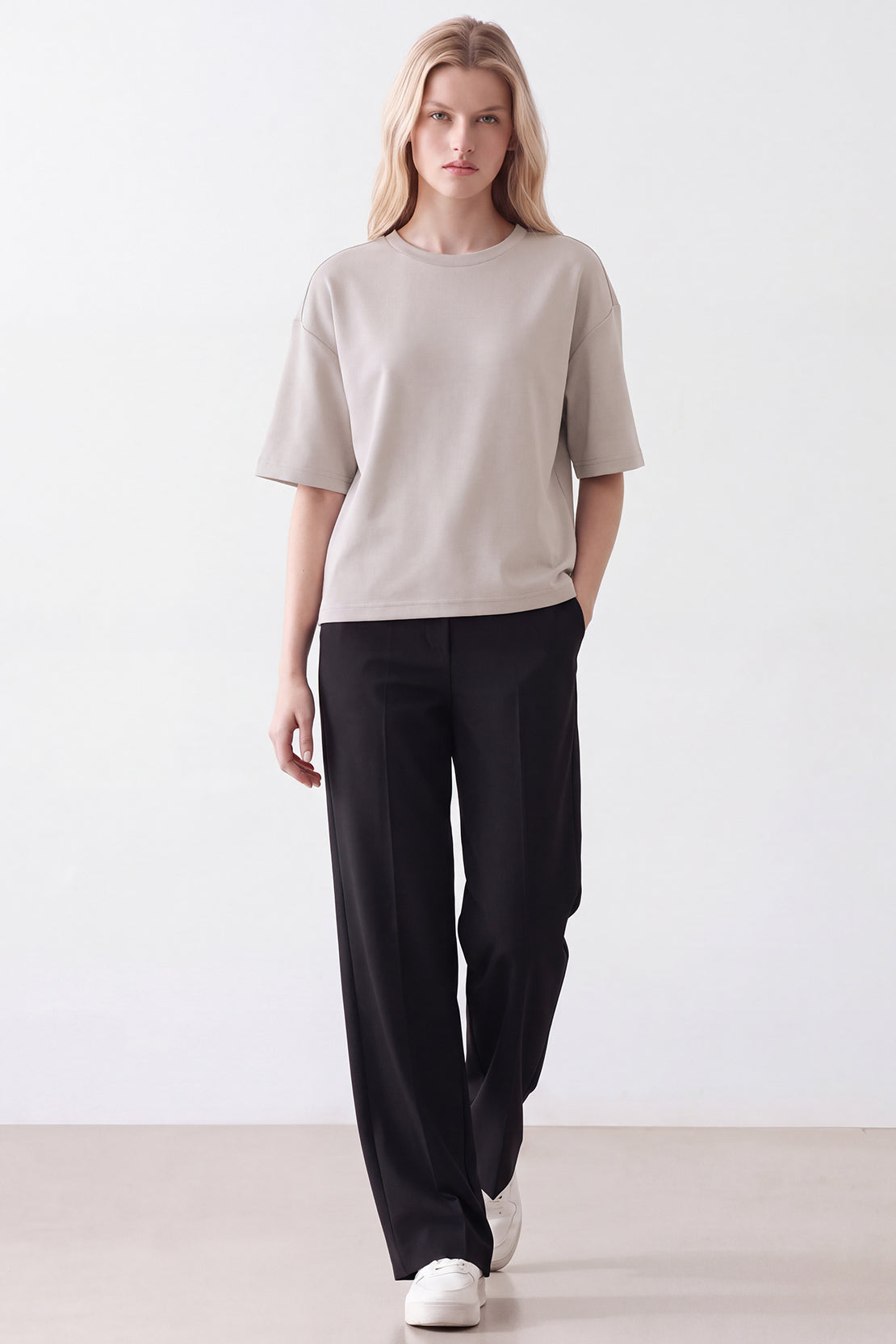 KOKO Modal Relaxed Fit T-Shirt – Grey