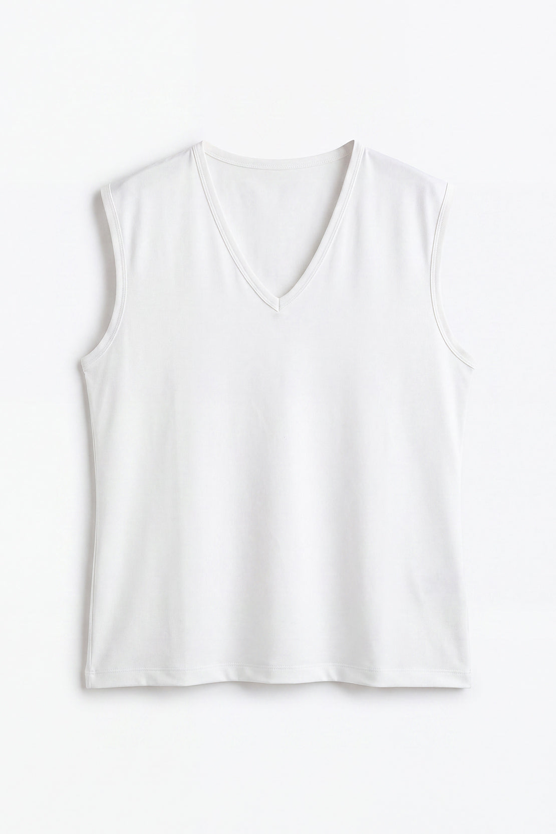 KOKO Airism V-Neck Tank Top – White