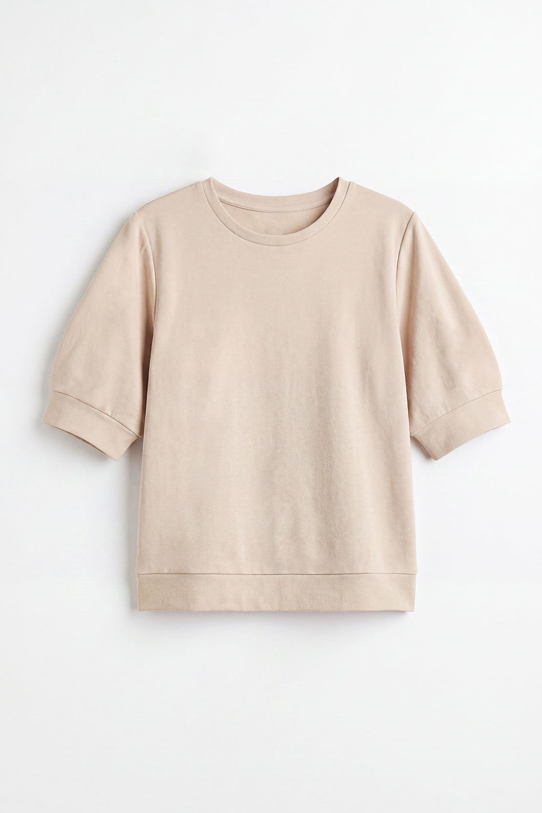 KOKO Cotton Solona Quarter Sleeve Top – Beige