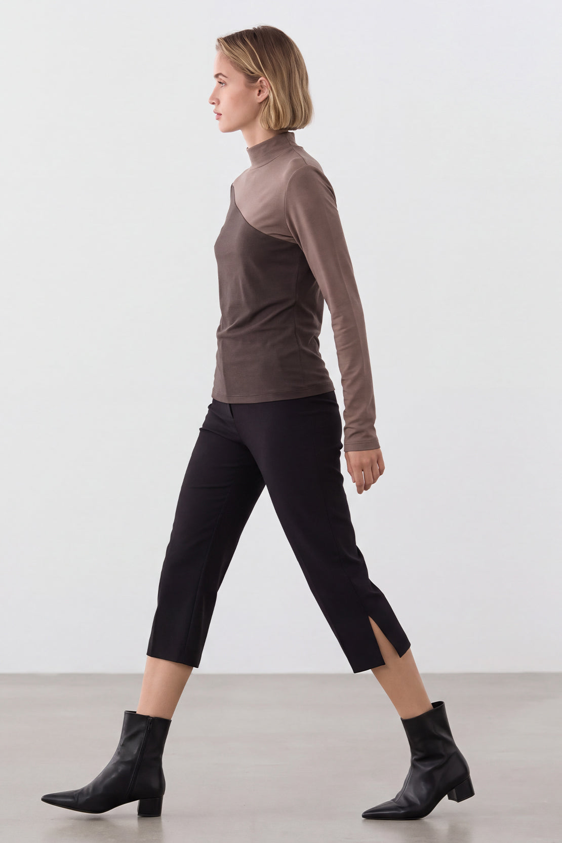 KOKO Cotton Mock Neck Top