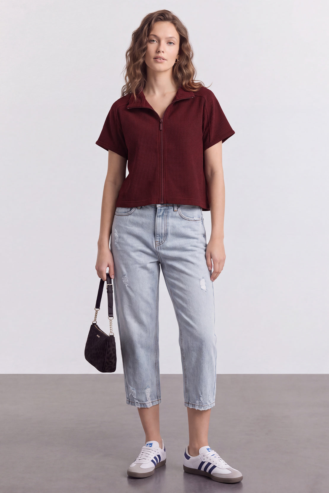KOKO Structured Knit Cropped Jacket