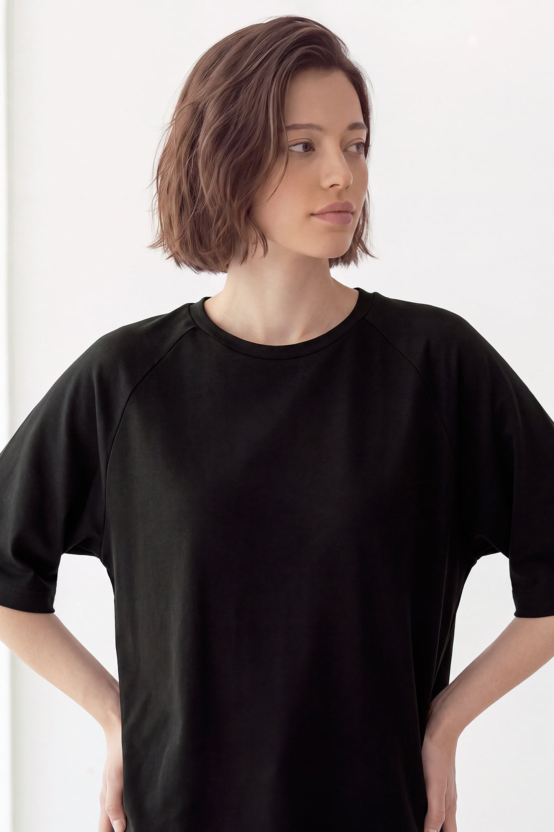 KOKO Modal Blend Oversized T-Shirt – Black, Beige & Navy