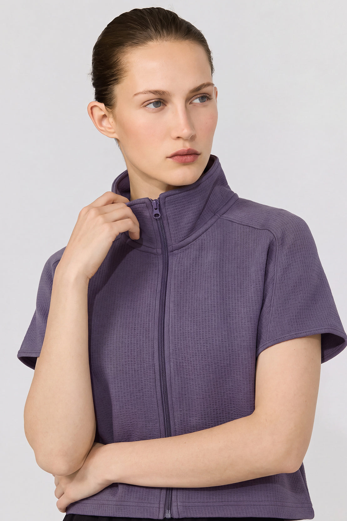KOKO Cloud Waffle Cropped Jacket