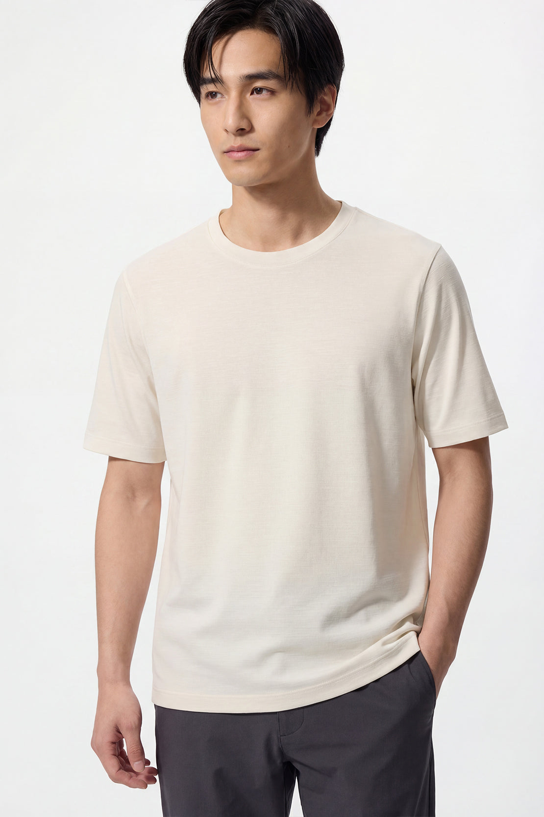 KOKO Modal Roma Crew Neck t-shirt – Beige