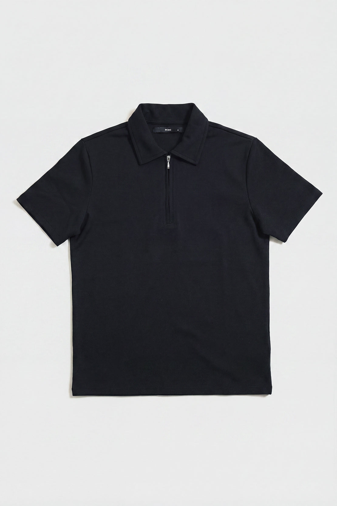 KOKO Modal Half Zip Polo – Black