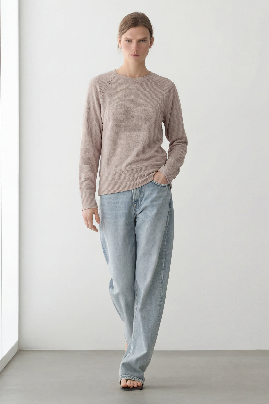 KOKO Textured Knitted Top - Coffee