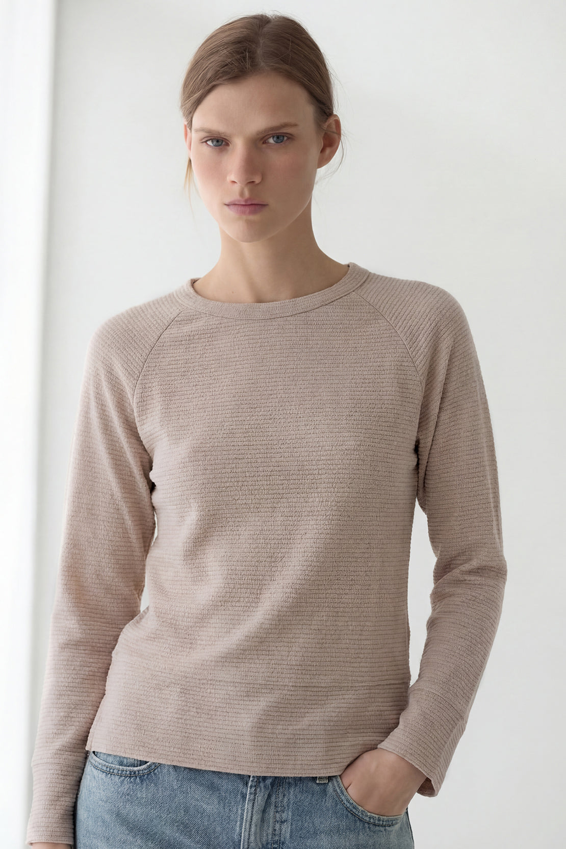 KOKO Textured Knitted Top - Coffee