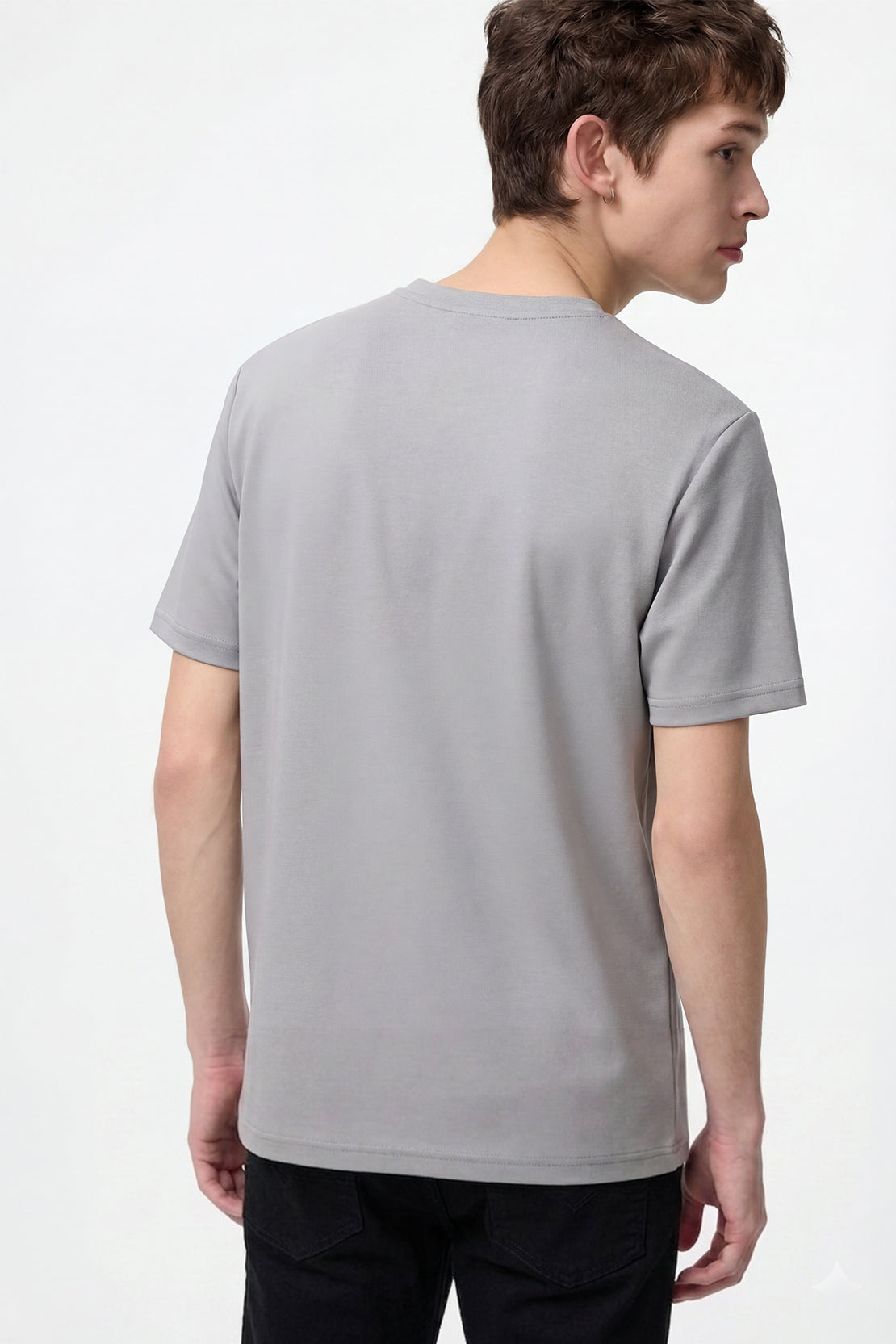 KOKO Modal Seam Detail T-Shirt – Soft Grey