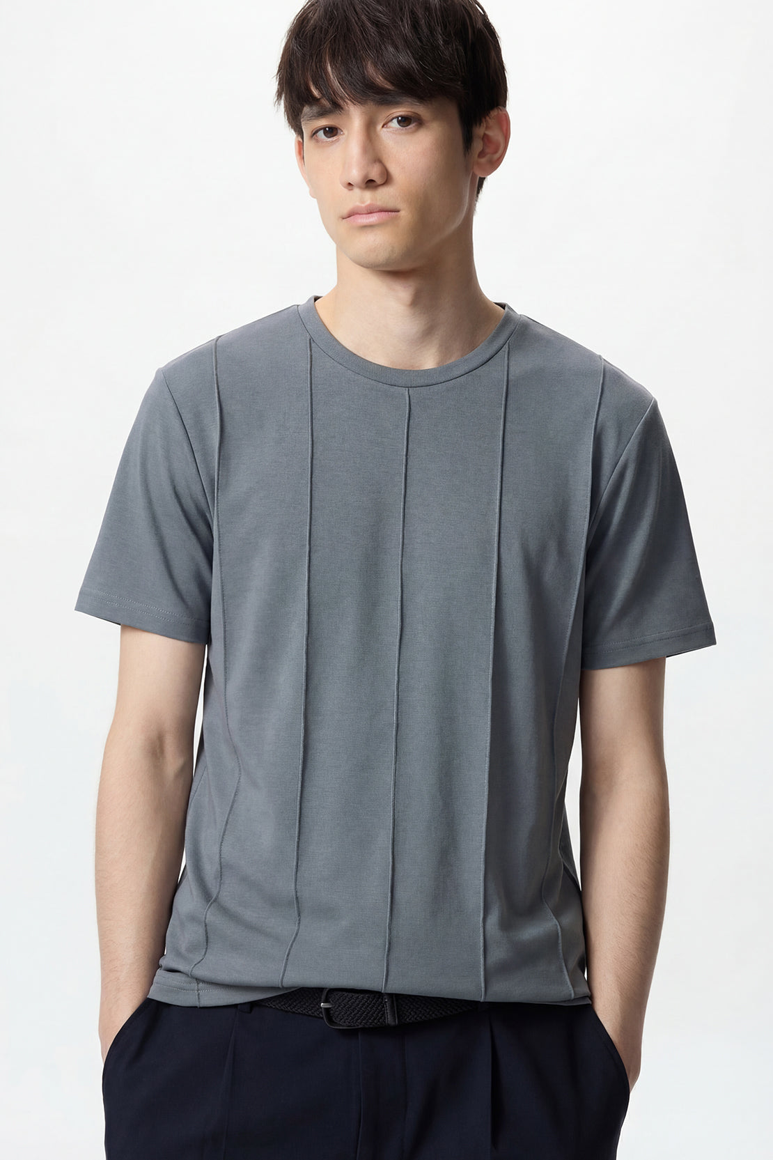 KOKO Modal Seam Detail T-Shirt – Grey