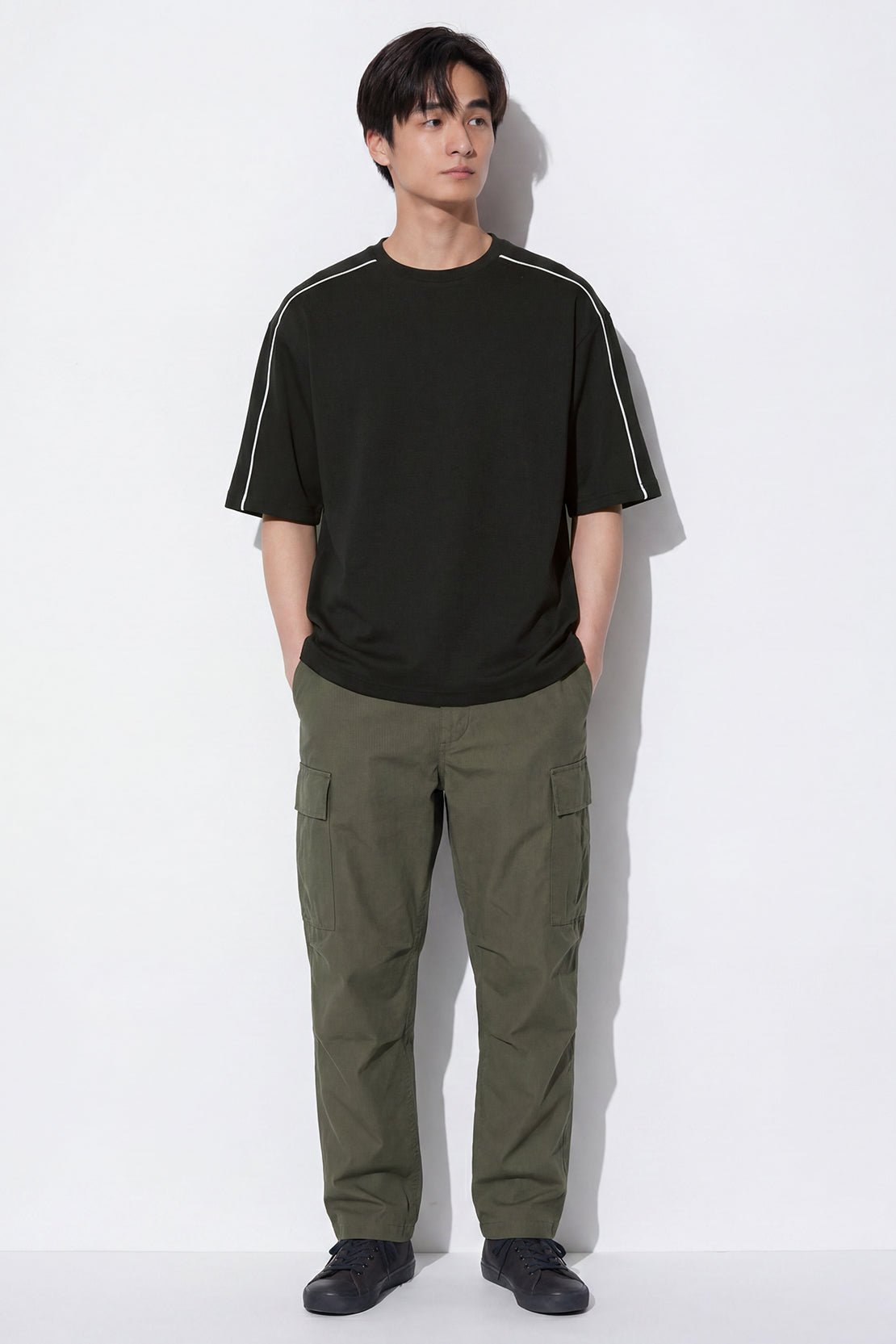 KOKO Modal Oversized T-Shirt – Black, Grey, Silver & Clay