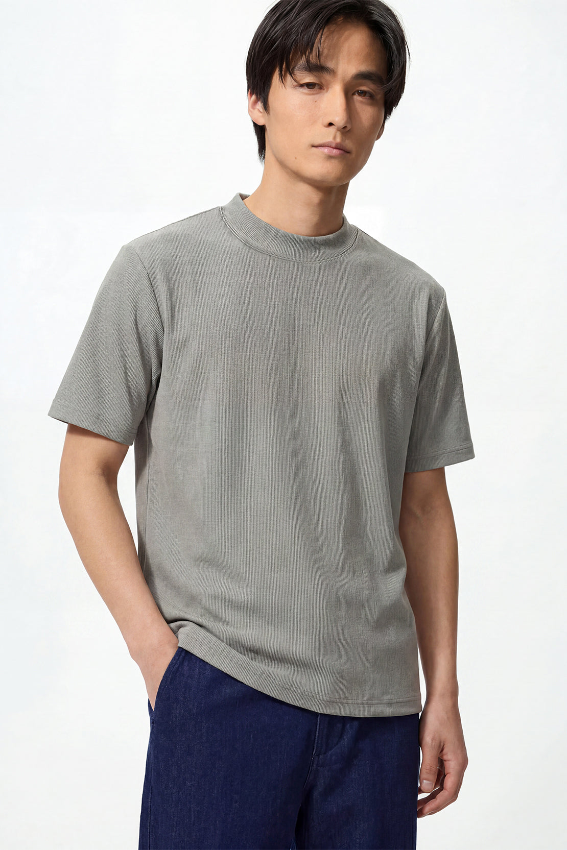 KOKO Lulu Crew Neck T-Shirt – Light Grey