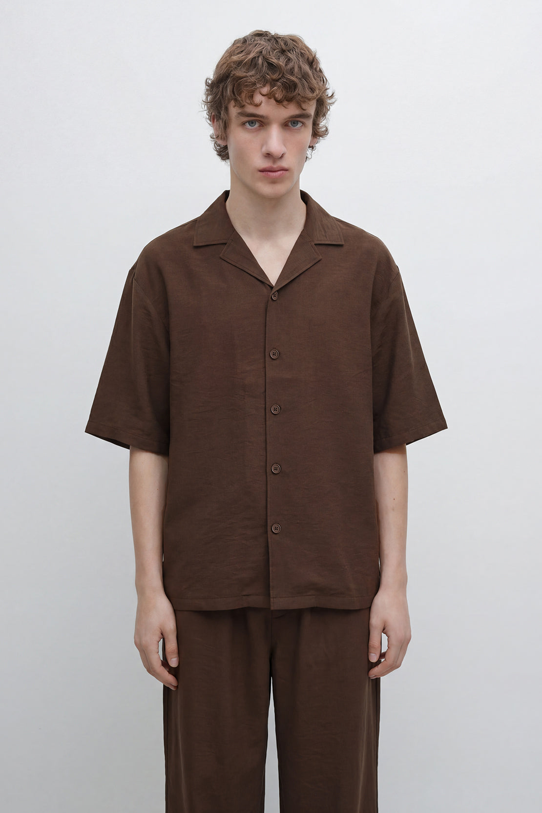 KOKO Premium Velvet Linen Shirt – Coffee