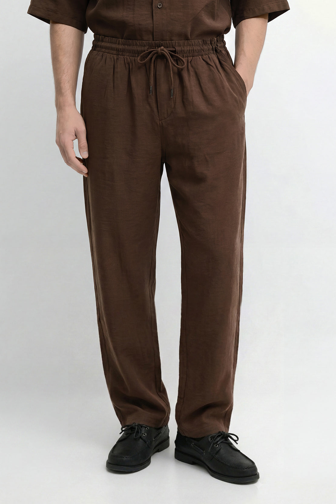 KOKO Premium Velvet Linen Pants – Coffee