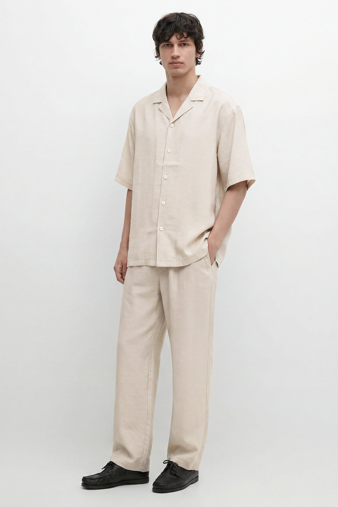 KOKO Premium Velvet Linen Short Sleeve Shirt