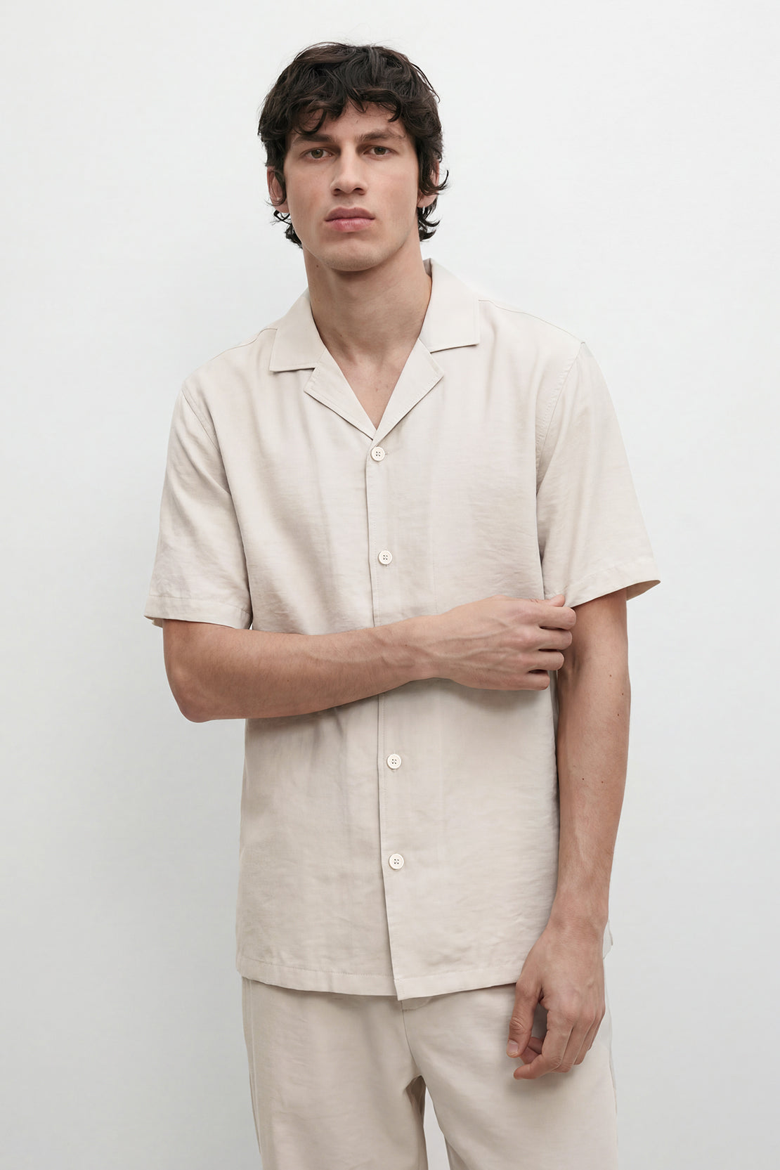 KOKO Premium Velvet Linen Short Sleeve Shirt