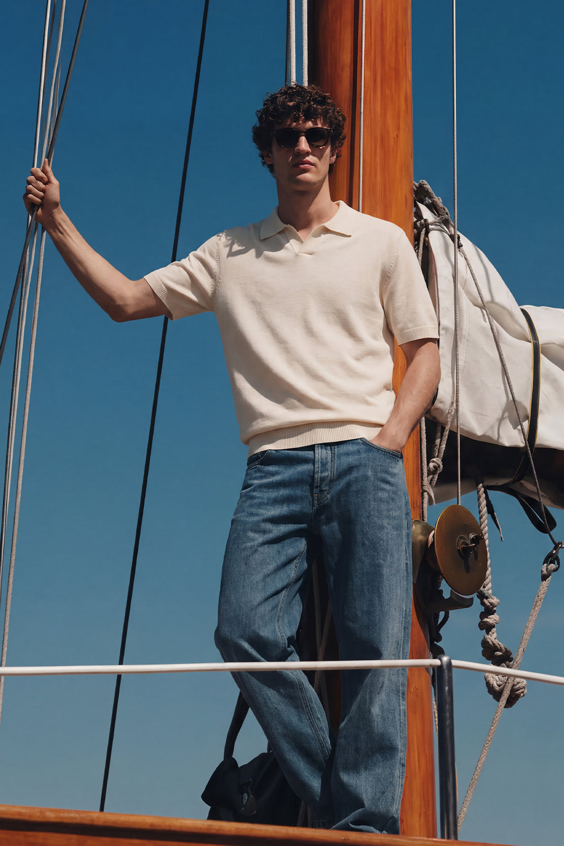 KOKO Core Knit Polo – Ivory