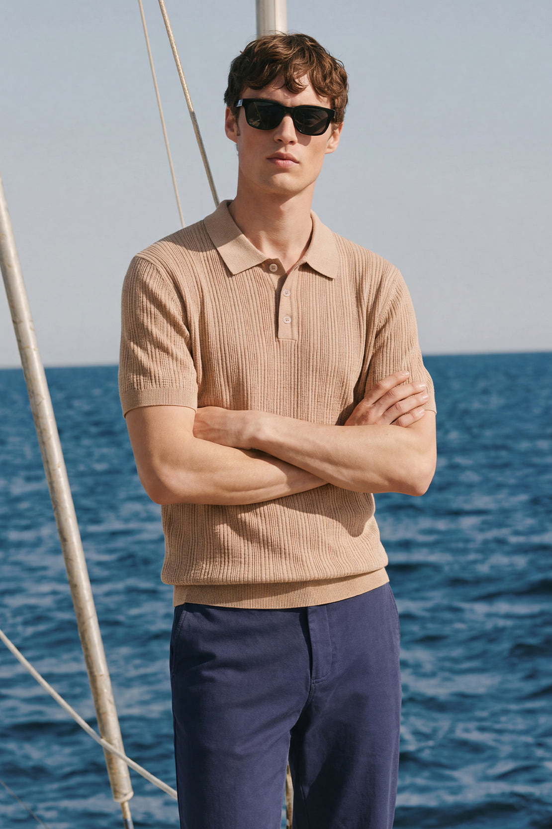 KOKO Core Knit Polo – Sand