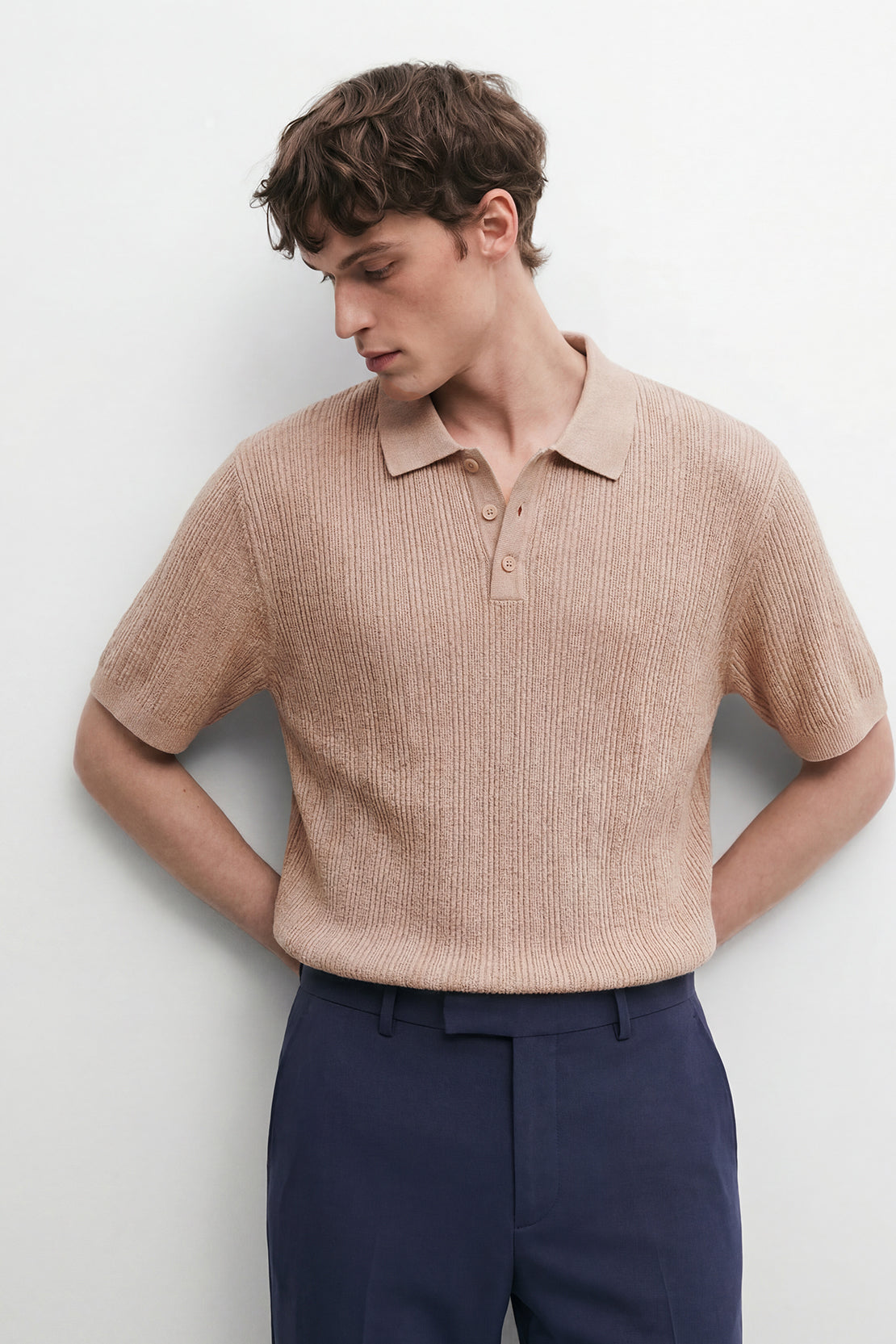 KOKO Core Knit Polo – Sand
