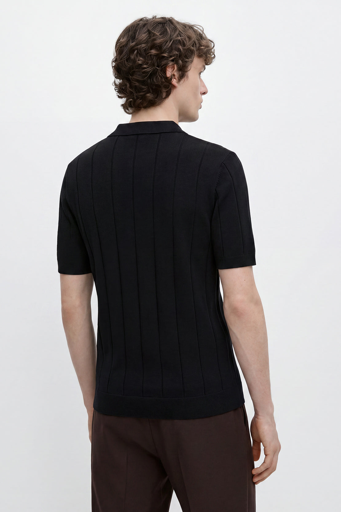 KOKO Core Knit Polo – Black
