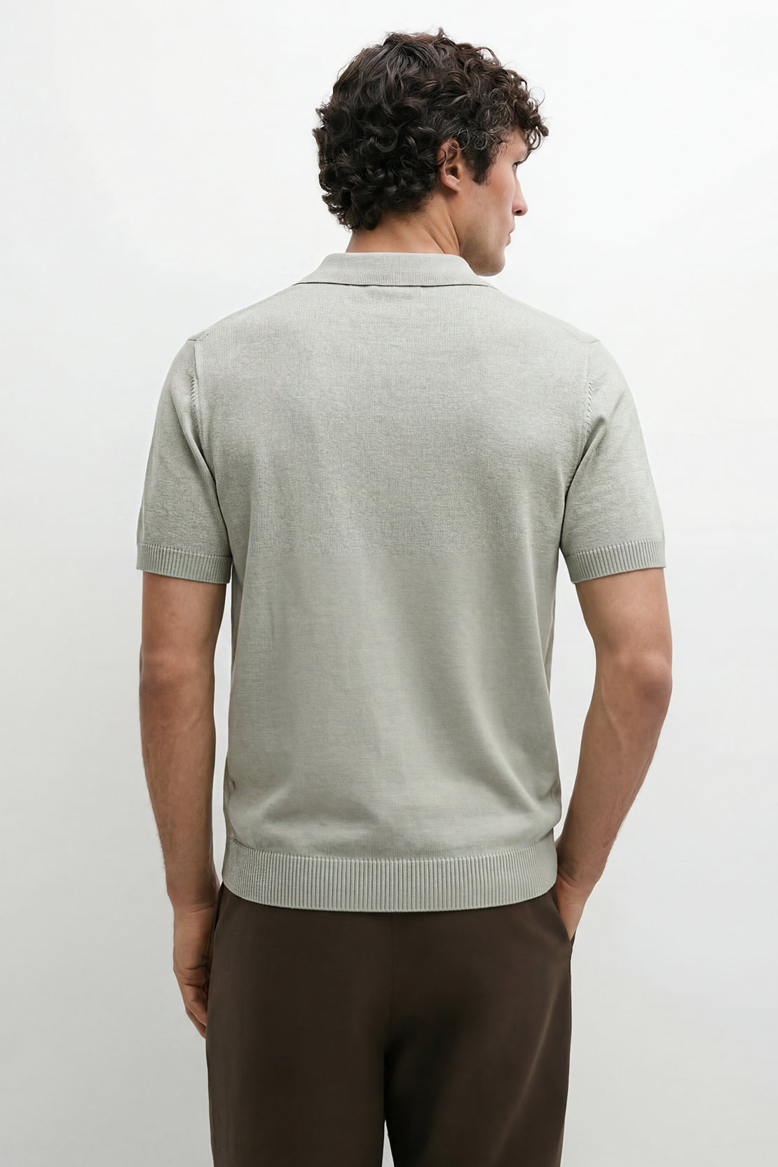 KOKO Core Knit Half-Zip Polo – Green