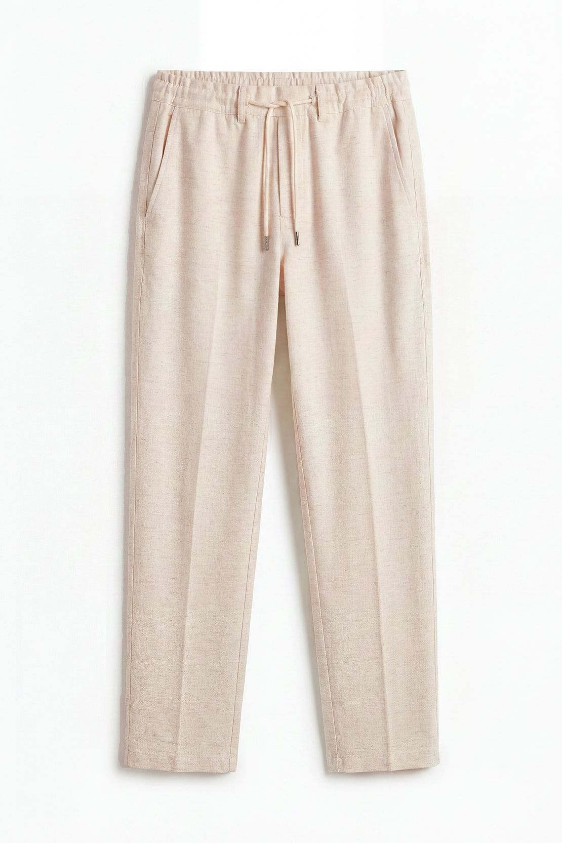 KOKO Linen Blend Straight Fit Pants – beige