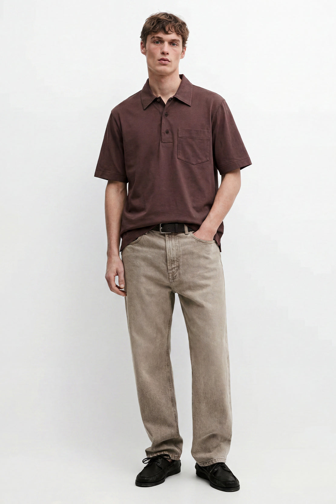 KOKO Air Fit Relaxed Polo – Coffee Brown