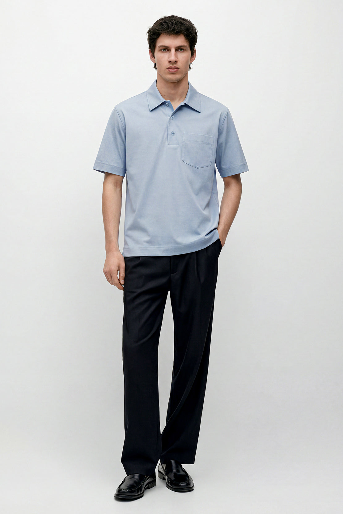 KOKO Air Fit Relaxed Polo – Light Blue