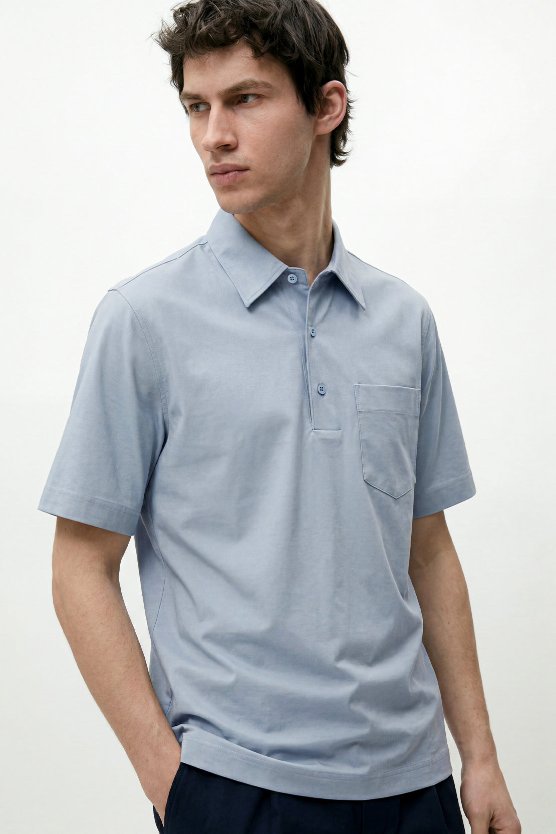 KOKO Air Fit Relaxed Polo – Light Blue