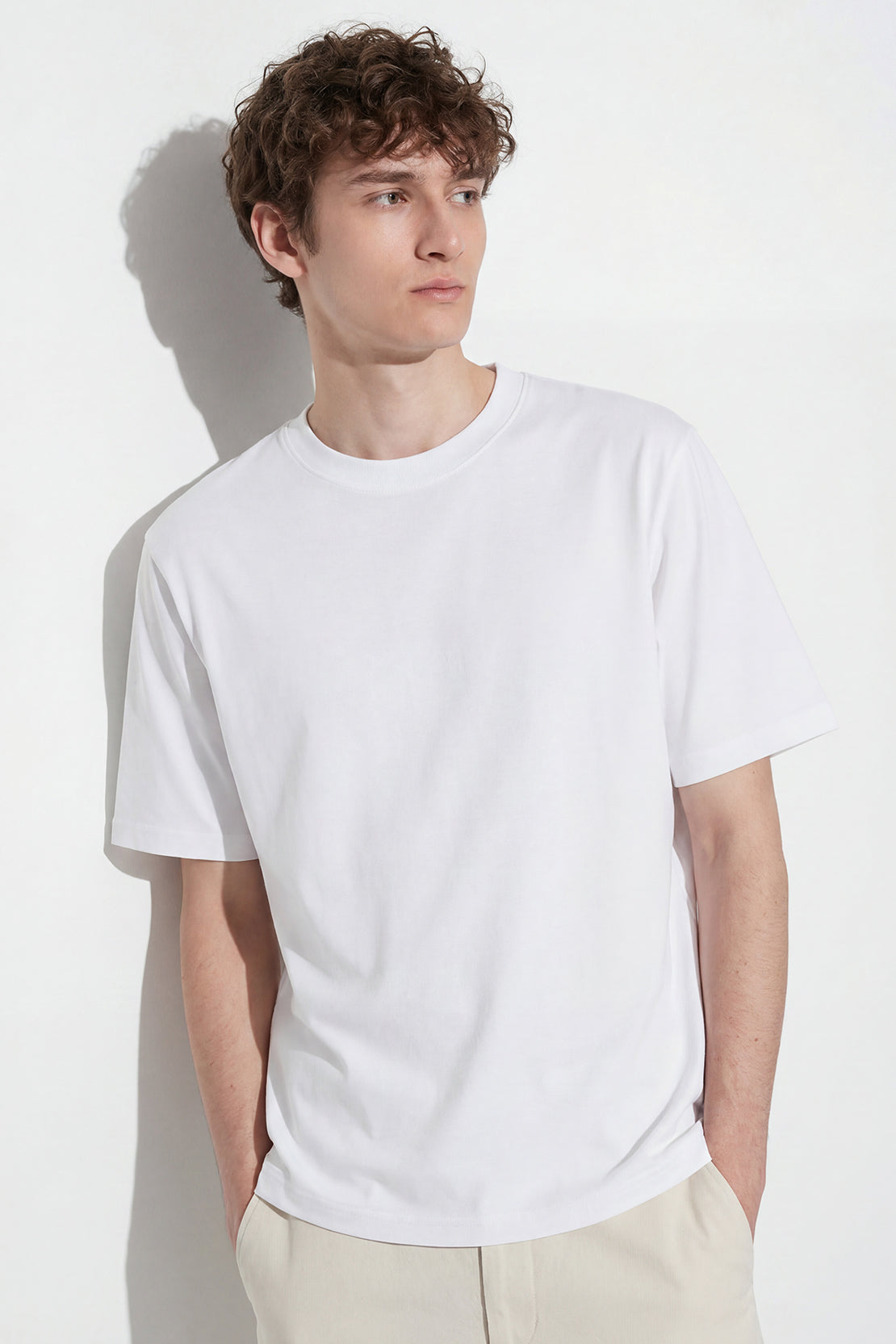 KOKO Move Knit Relaxed T-Shirt – White