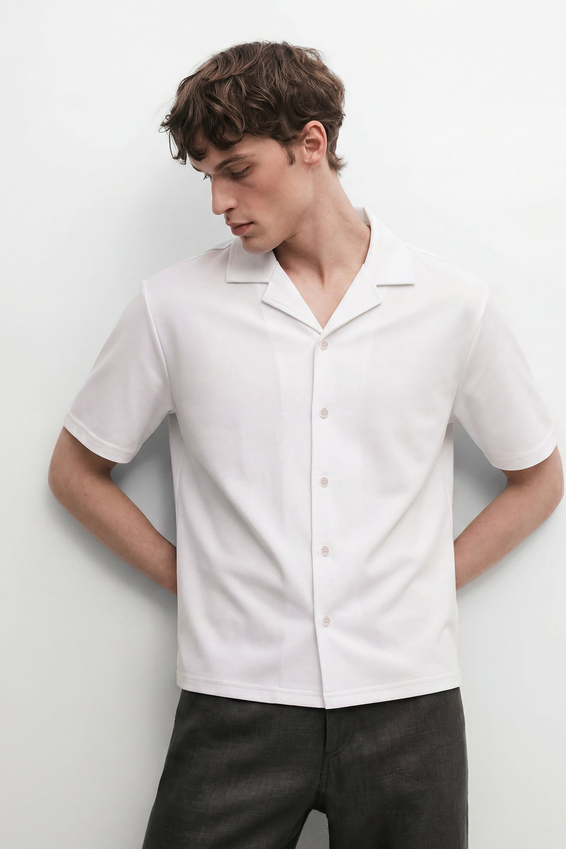 KOKO Soft Knit half sleeve Shirt – Off White