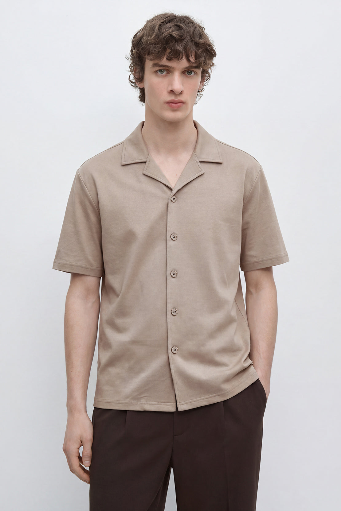 KOKO Soft Knit half sleeve Shirt – Clay