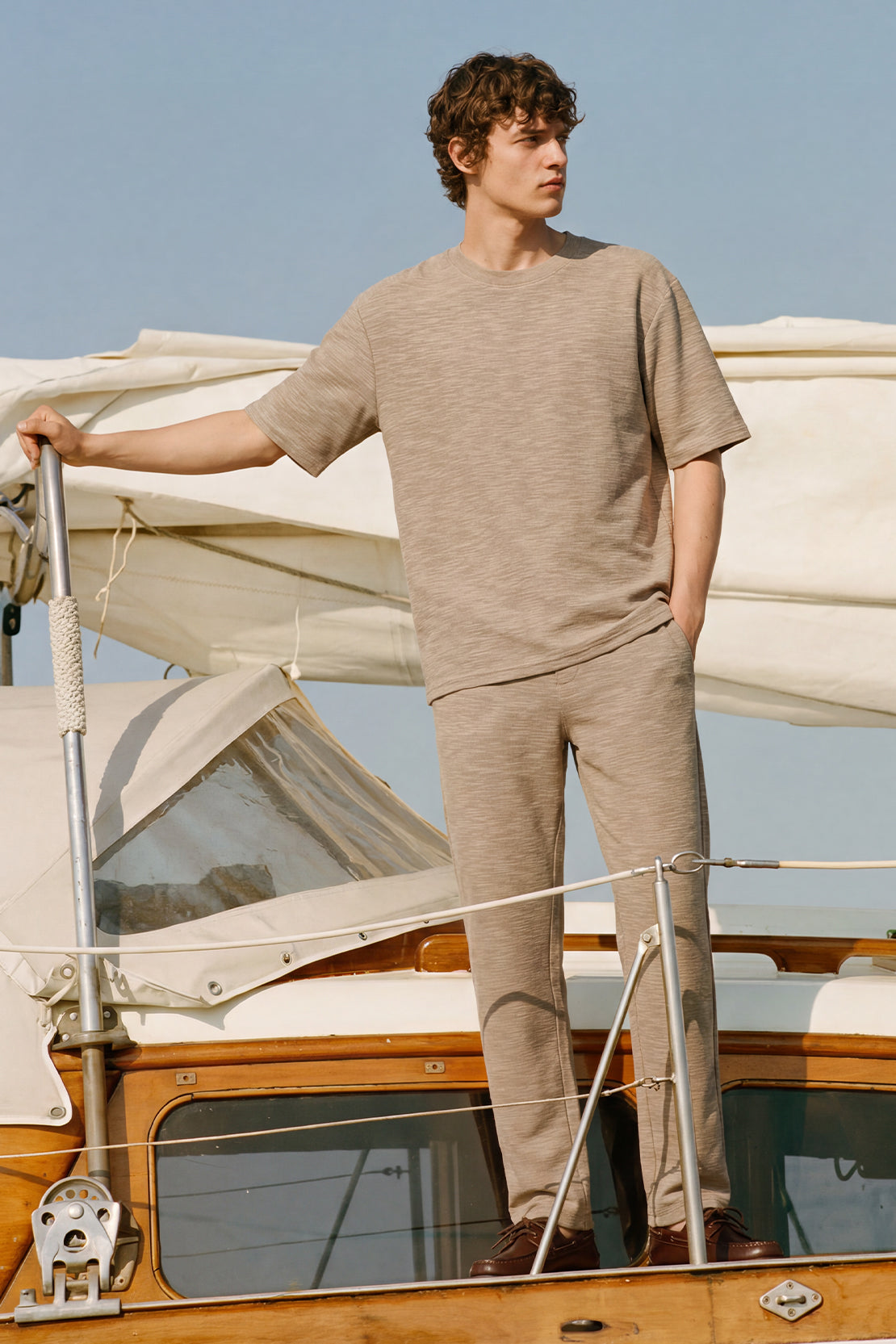 KOKO Air Rib Drop Shoulder T-Shirt – Clay